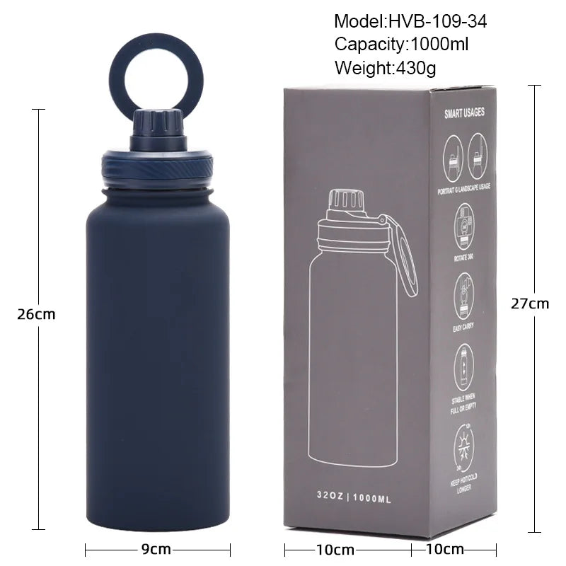 FilaShpere™ Magnetic 1L stainless steel water bottle